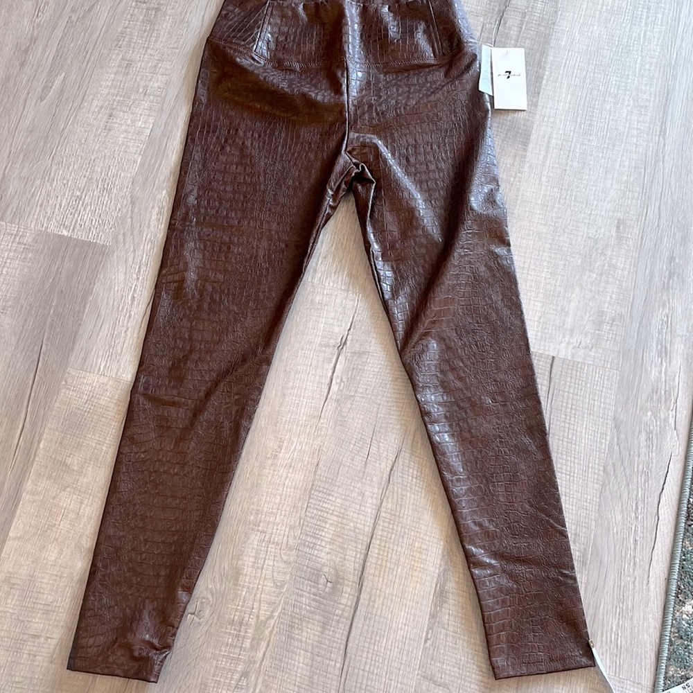 7 for all Mankind New w tags faux leather tights - M